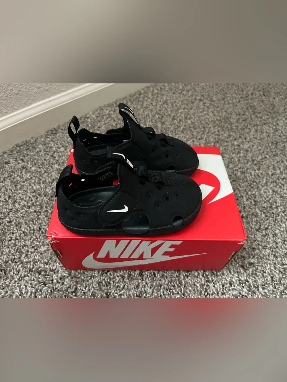 Nike Kids' Black Water-Friendly Sandals